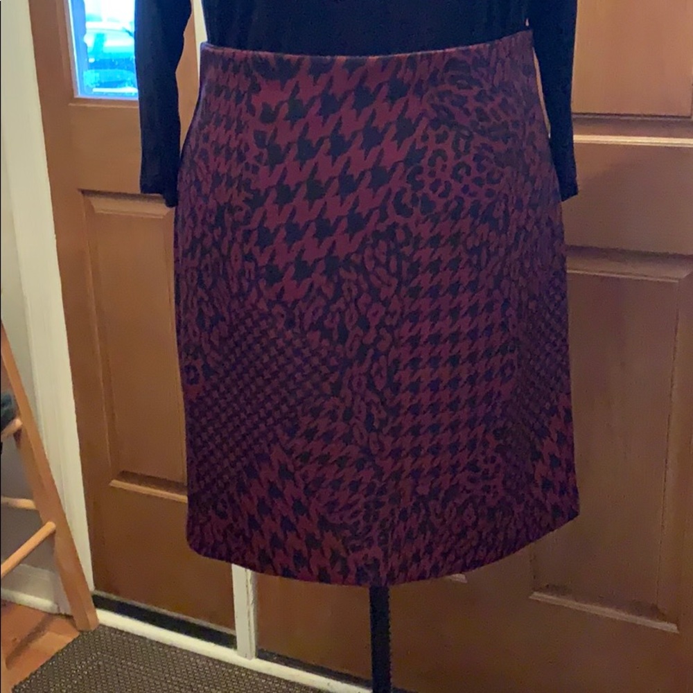 Red and Black Skirt